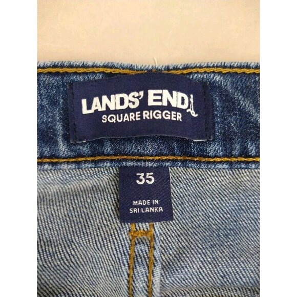 Lands' End Square Rigger Jeans Men 35 Traditional Fit Stretch - Picture 7 of 13